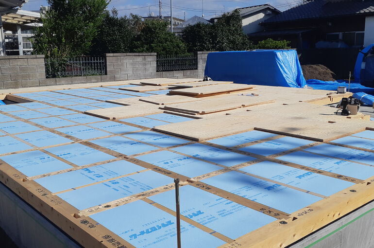阿見町で二階建新築工事