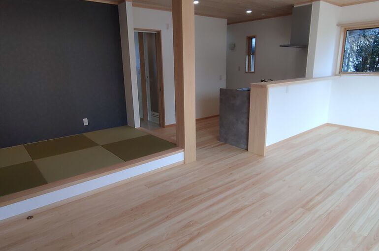 茨城県木造住宅。阿見町新築。完成