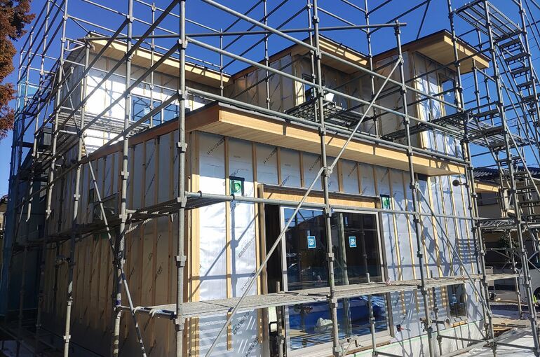 茨城県牛久市で外部遮熱シート施工